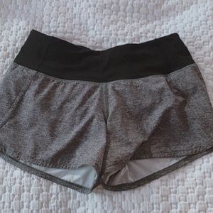 grey lulu 4" shorts nwot